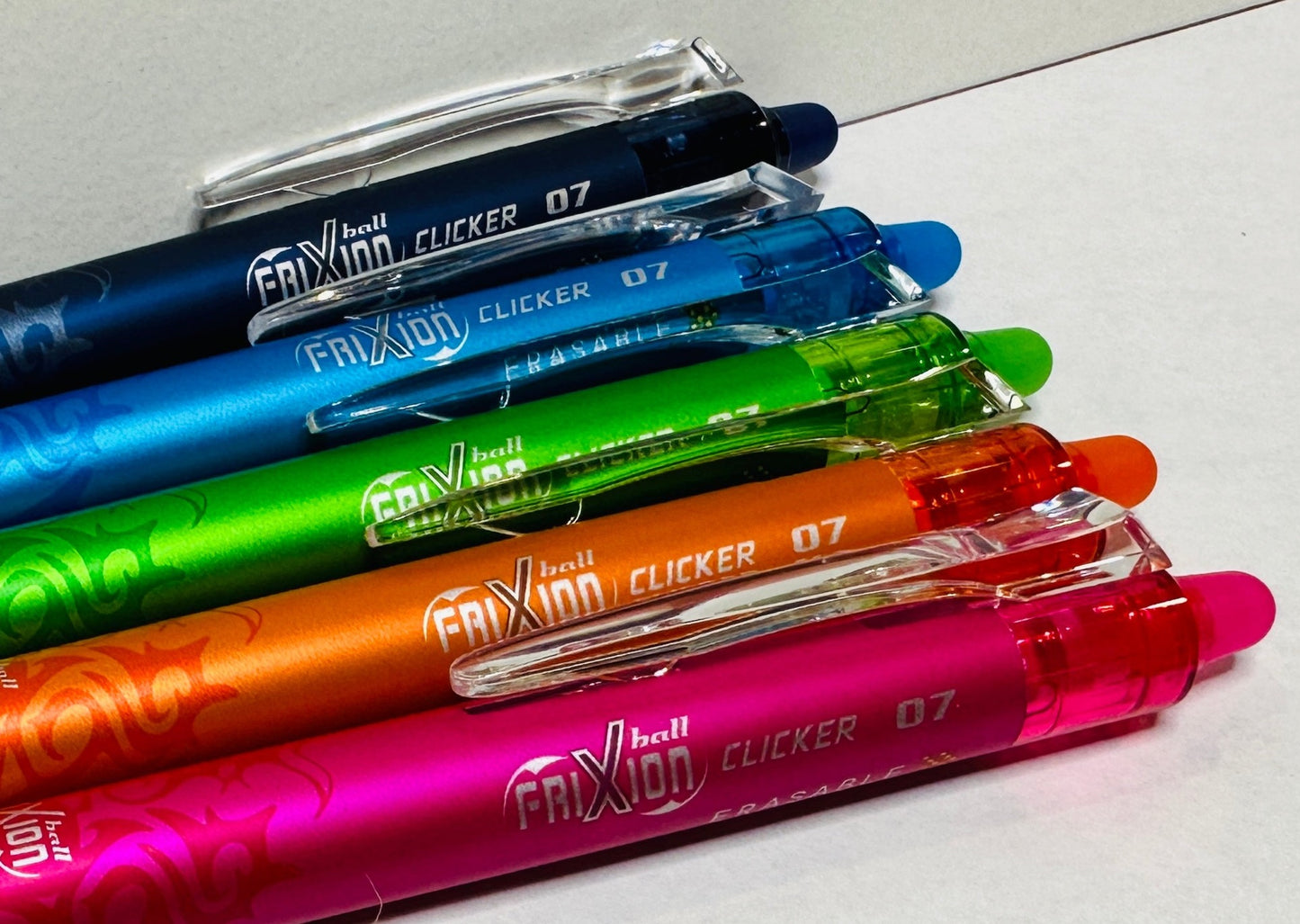 Friction Erasable Brush Pens - Set of 6