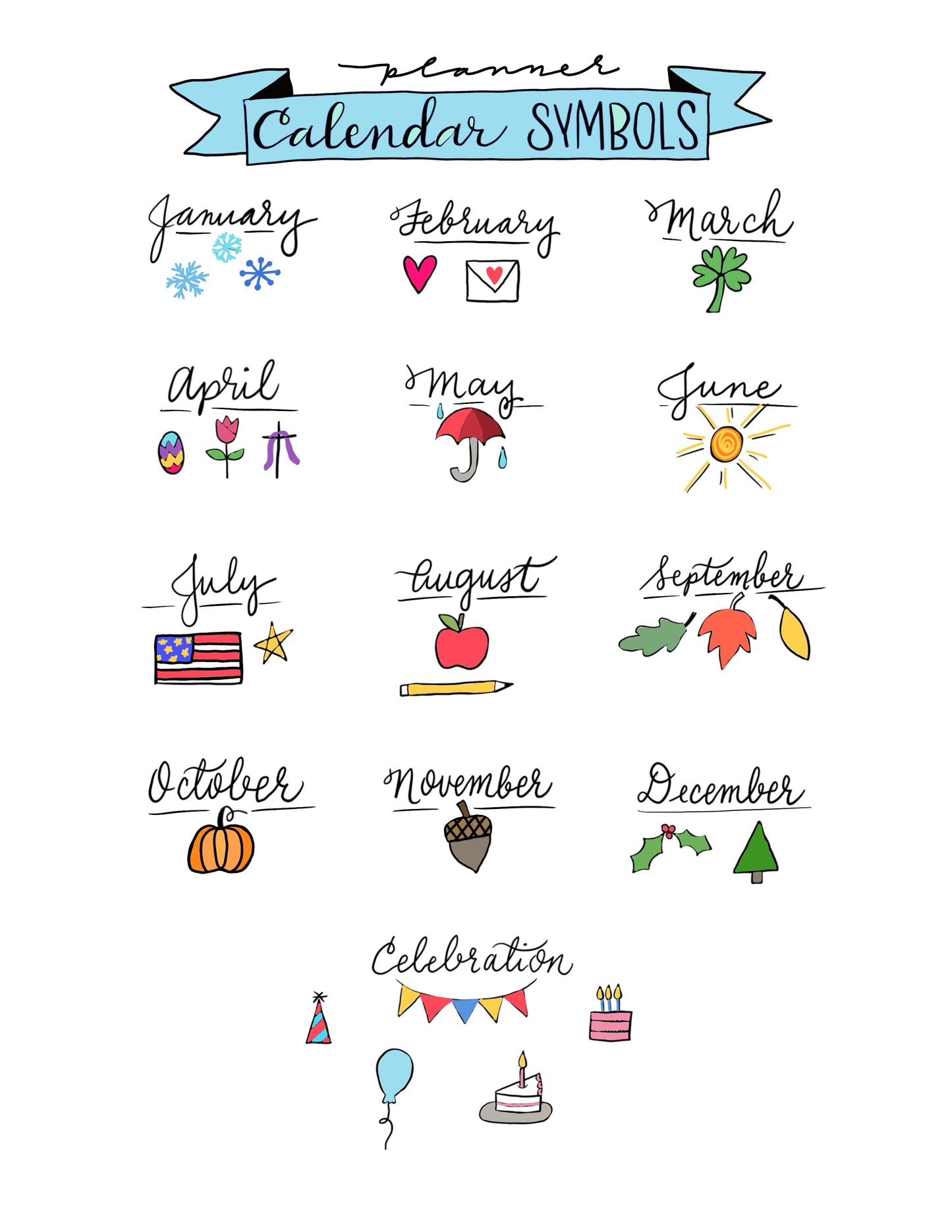 Hand Lettering and Doodle Workbook Bundle with a free Brush Pen
