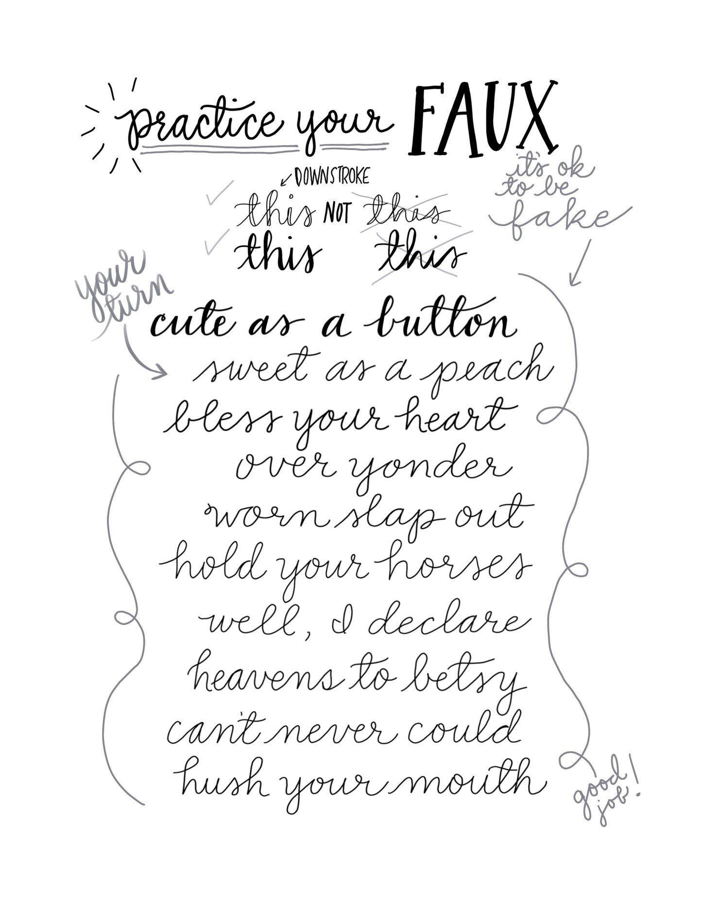 Hand Lettering and Doodle Workbook Bundle with a free Brush Pen