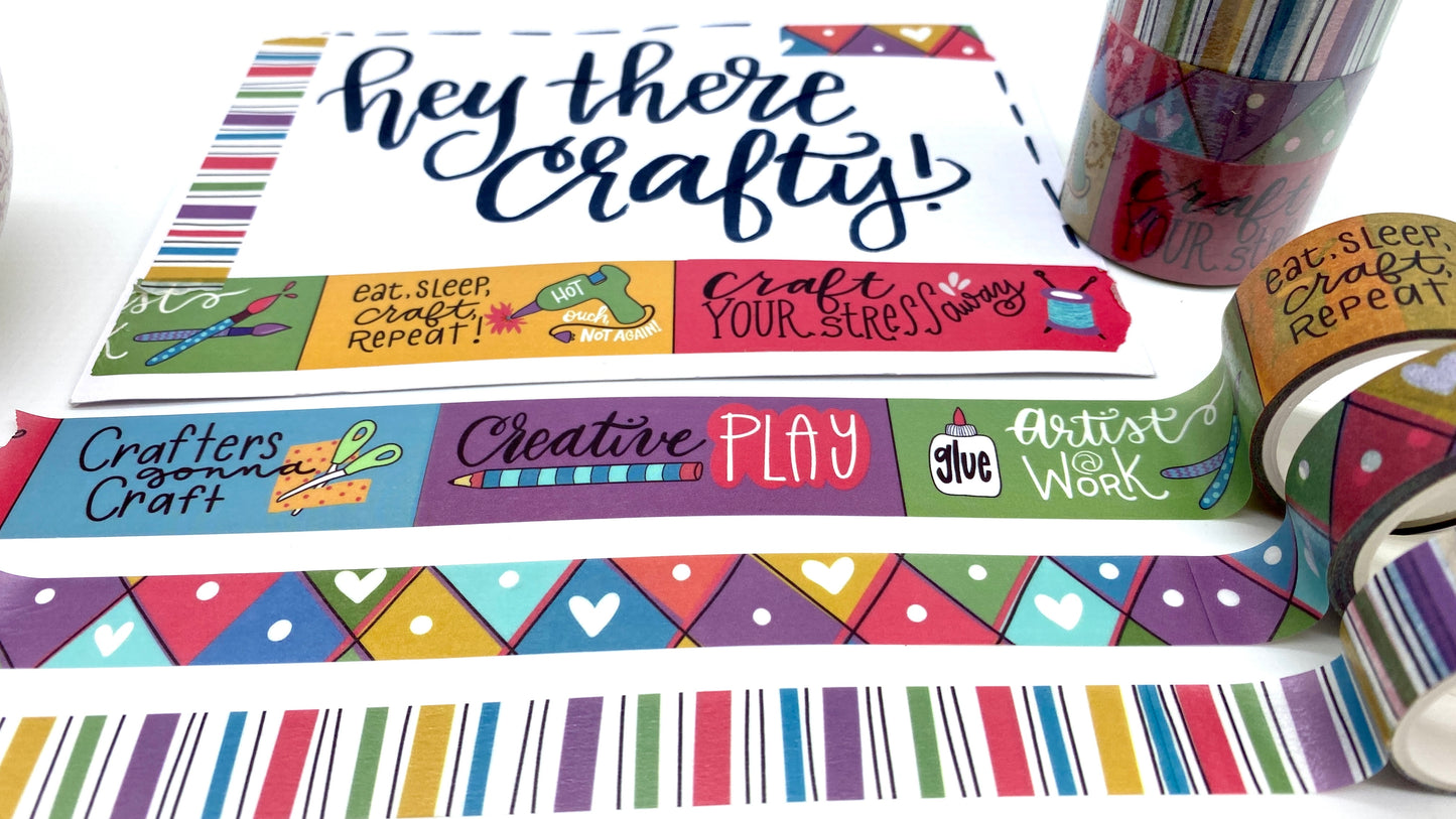 Crafters Funny Sayings Washi Tape Set of 3