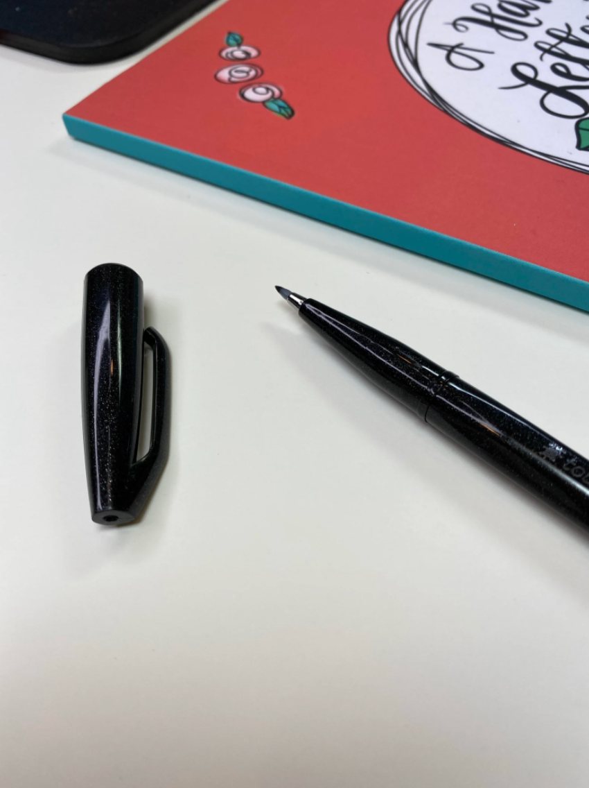 Hand Lettering and Doodle Workbook with free Brush Pen