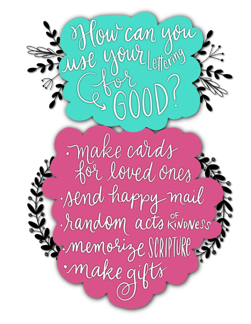 Hand Letter Doodle & Pray Book & free Brush Pen