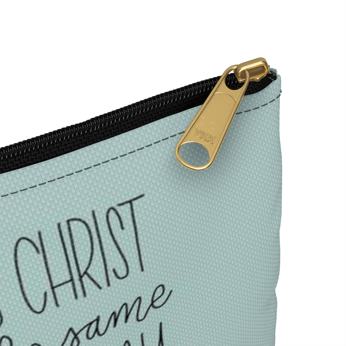 Floral Cross Scripture Accessory Pouch