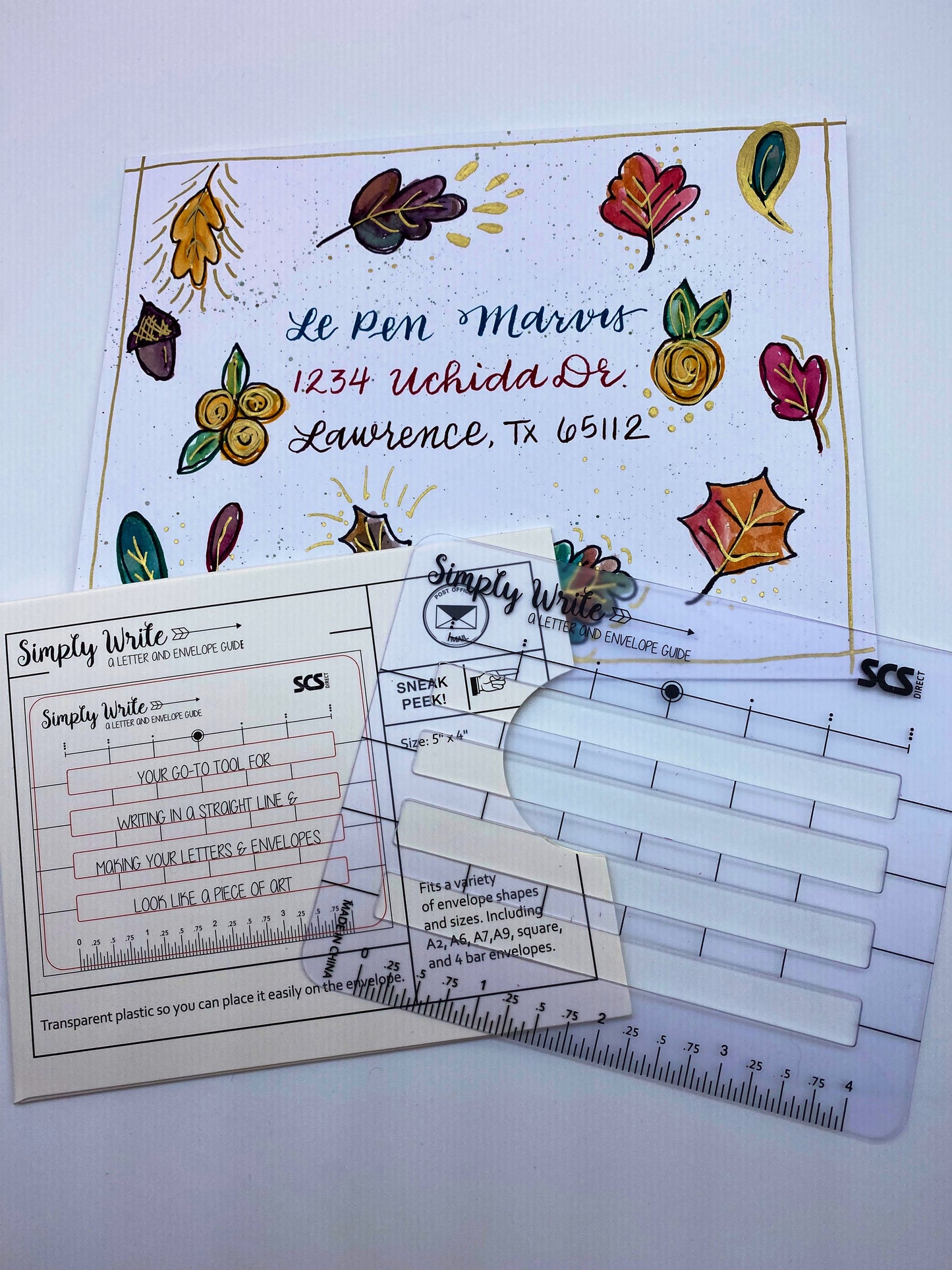 Hand Lettering Envelope Addressing Template