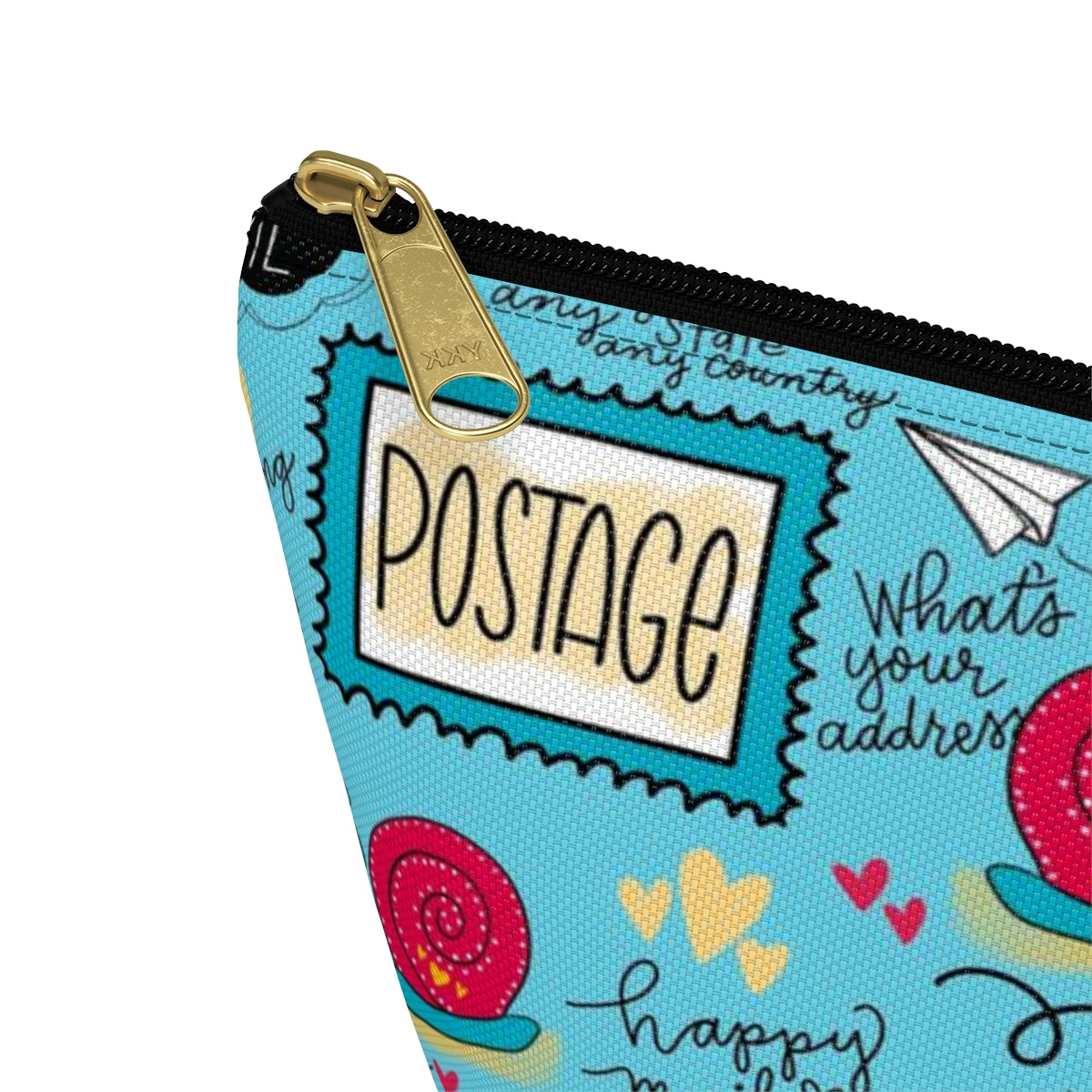 Happy Mail Accessory Pouch w Wide bottom