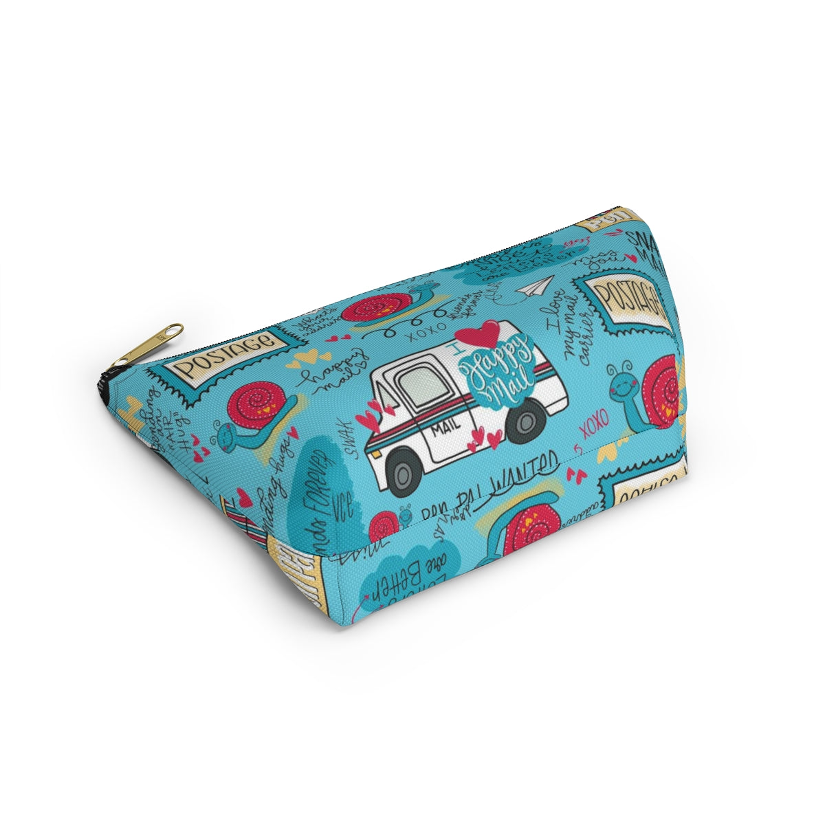 Happy Mail Accessory Pouch w Wide bottom