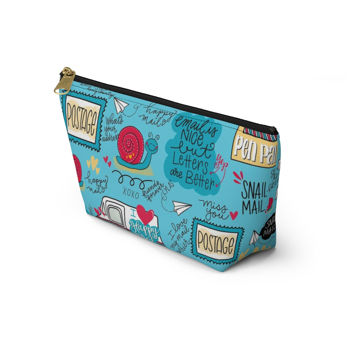 Happy Mail Accessory Pouch w Wide bottom