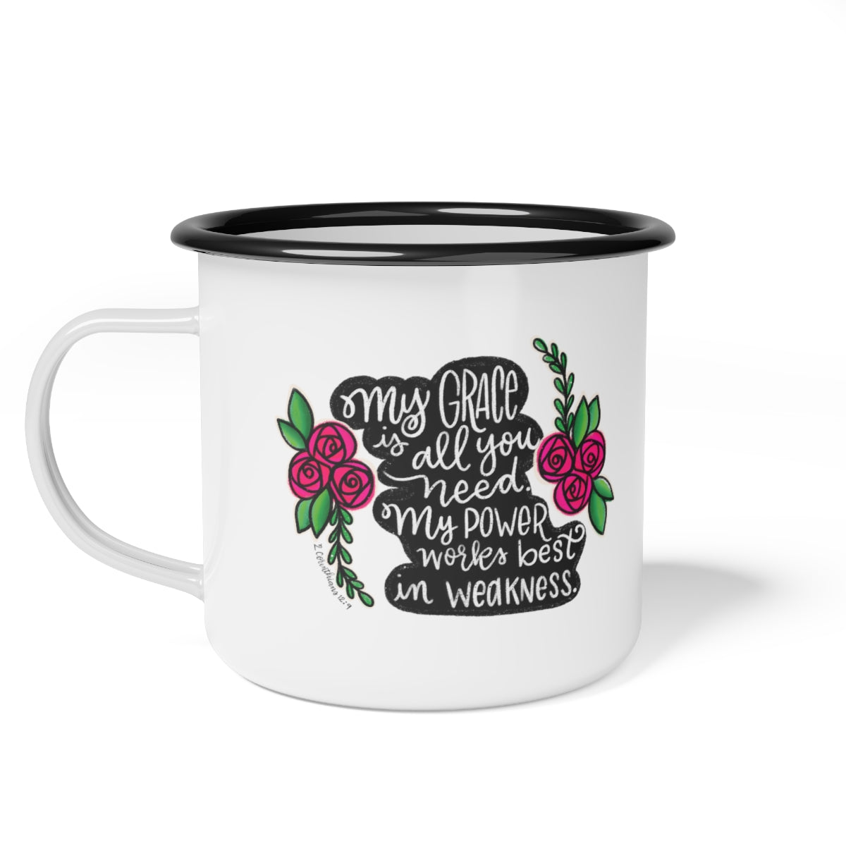 Scripture Enamel Camp Cup