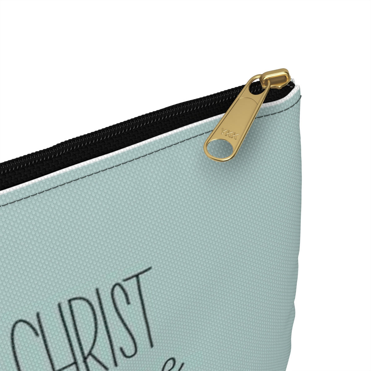 Floral Cross Scripture Accessory Pouch