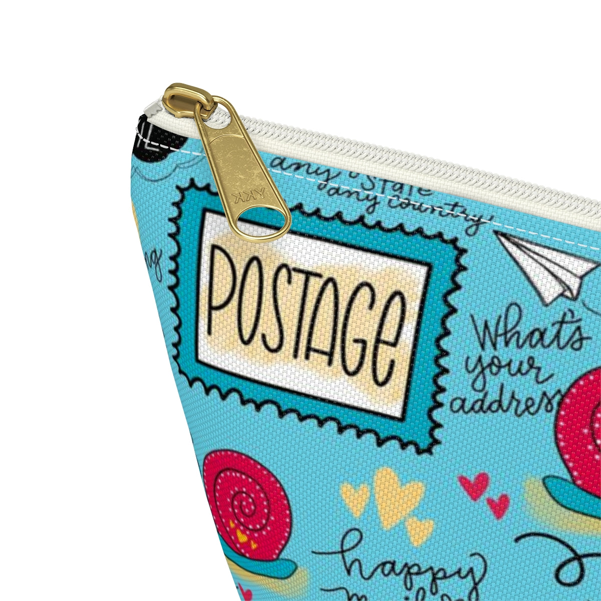 Happy Mail Accessory Pouch w Wide bottom