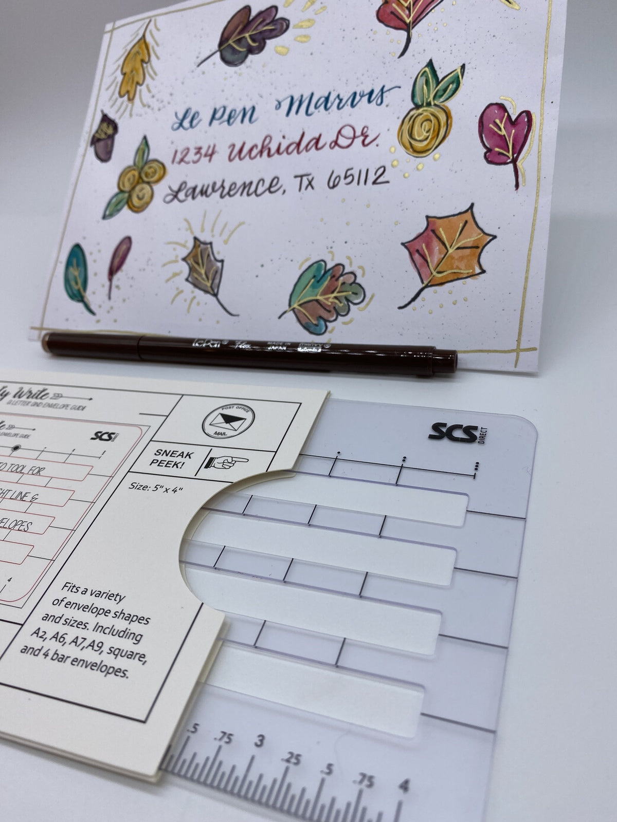 Hand Lettering Envelope Addressing Template