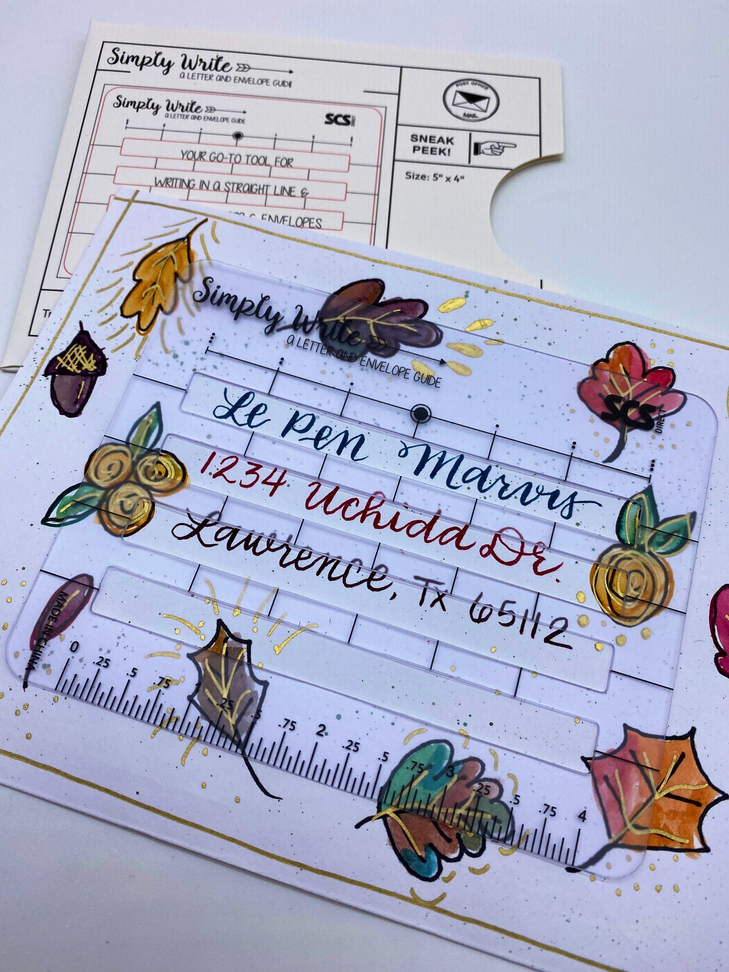 Hand Lettering Envelope Addressing Template